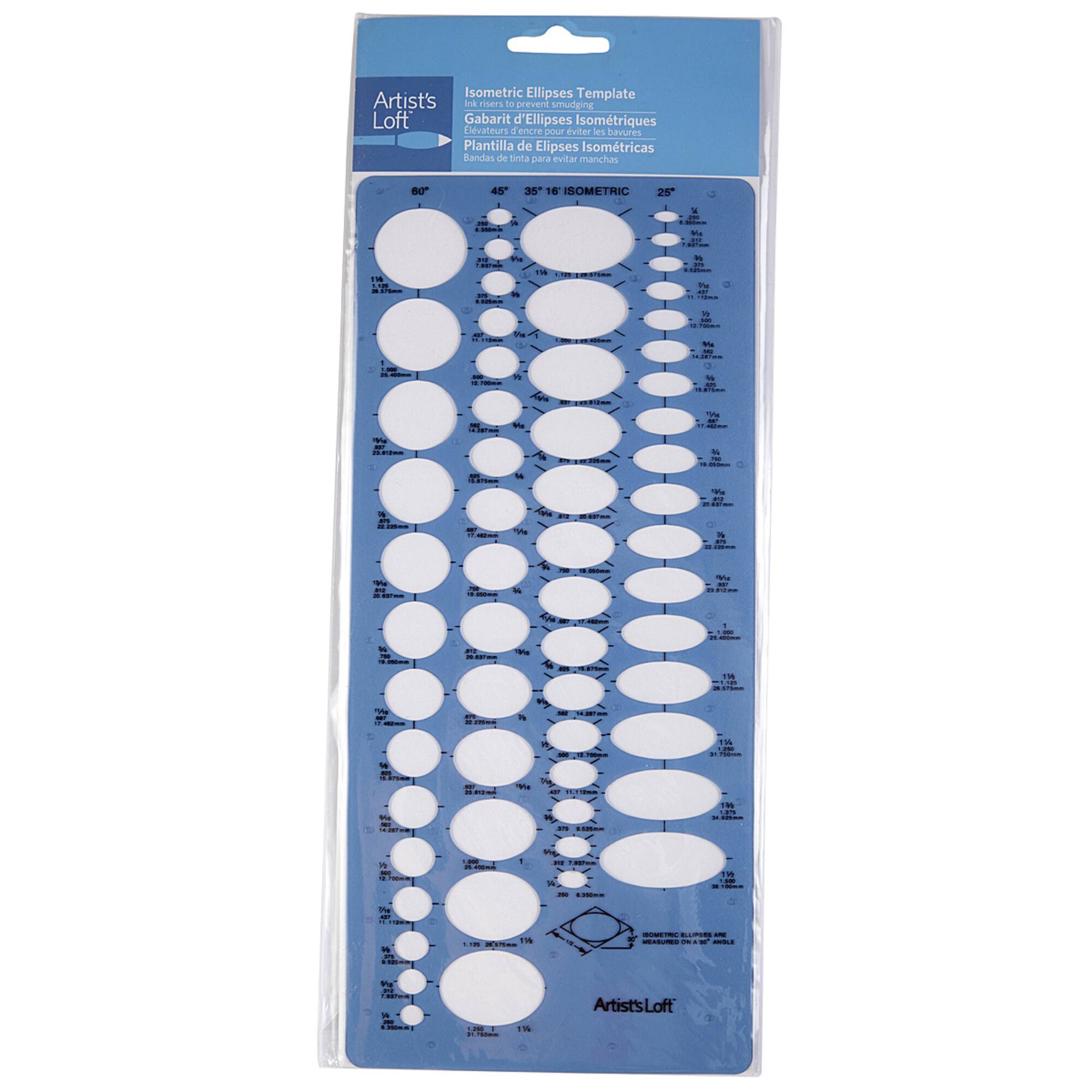 Isometric Ellipses Template by Artist’s Loft™